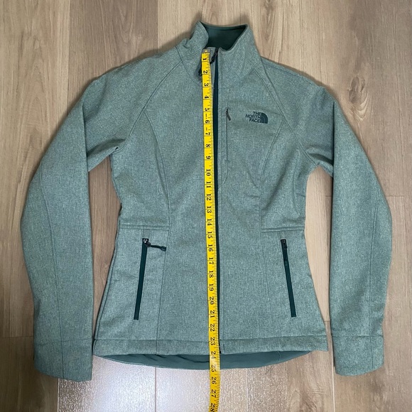 North Face Women's Apex Bionic Jacket Heather Green Full Zip XS - Picture 4 of 10